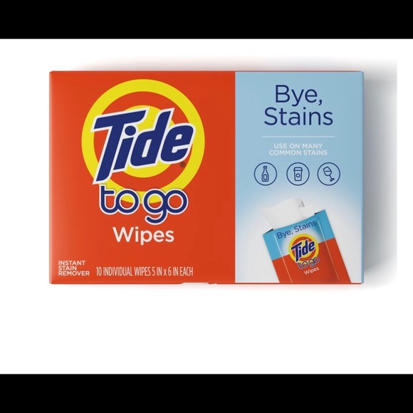 Tide | Tide To Go Wipes | Bundle of 2 Packs | Travel Purse Pocket Common Stain - Picture 3 of 11